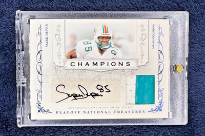 2008 NATIONAL TREASURES MARK DUPER GAME-USED PATCH AUTO SSP /25 UNDEFEATED