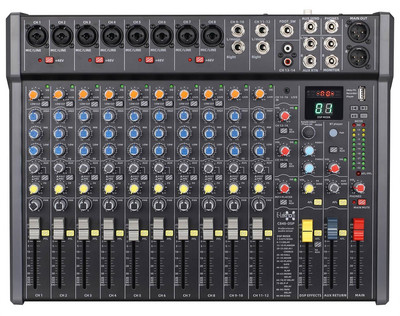 C848-DSP 16-K Streaming Live Audio-Mixer Mischpult MP3 USB-Interface DSP-Effekt