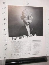 radio industry trade mag ad 1936 ROSENOW CO Chicago Esquire Esky ad figure