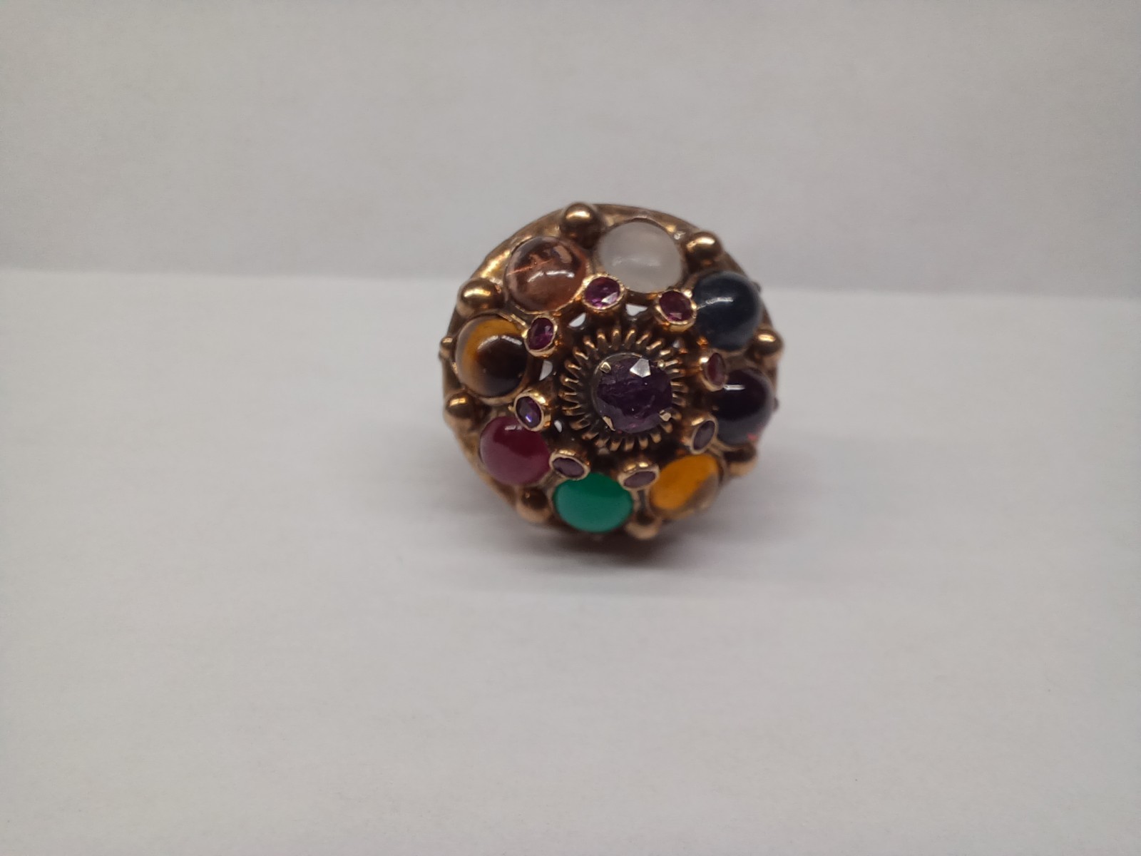 Vintage 10k Ruby and Gemstone Ring - image 19