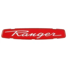 1968-69 Ford F-Series Truck; Grille Emblem Insert; "Ranger" With Red Background