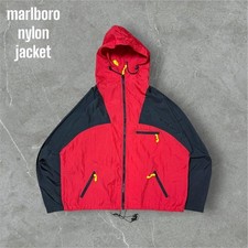 Vintage Marlboro Nylon Jacket Oversize Cigarette Brand Promo Men Size XL
