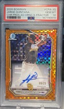 2026 · Bowman Chrome · Chrome Auto — 1st status unconfirmed · Orange · /25 and under