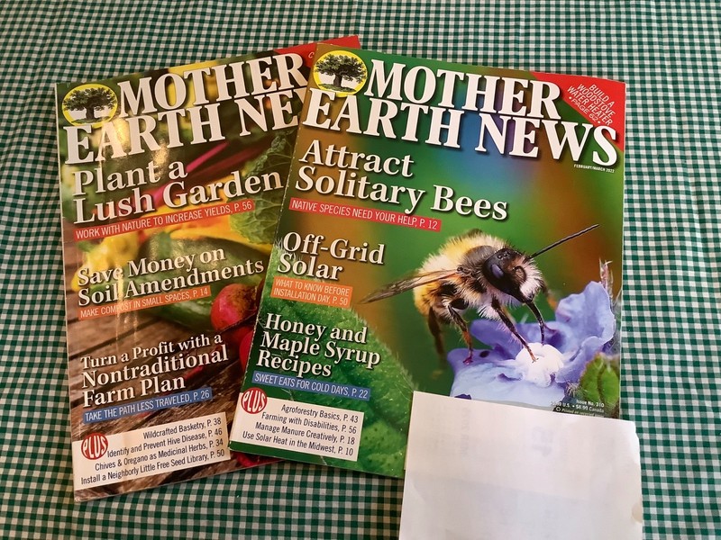 2 issues of 2022 Mother Earth News magazine, February thru May. 