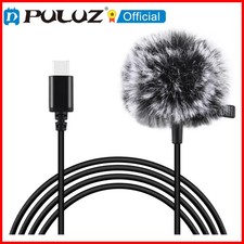 1.5m 3.5mm / Type C Jack Lavalier Wired Condenser Recording Microphone for mobil