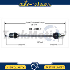 Front Driver Left CV Axle Shaft SurTrack for Acura EL Honda Civic del Sol HO8047