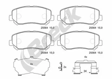 Breck 25564 00 701 10 brake pad set, disc brake for Jeep
