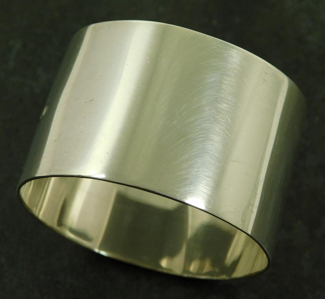 Vintage 1945 E Houlston Art Deco Sterling Silver Napkin Ring