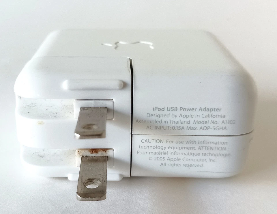 Adaptador de alimentação USB para iPod USB-A A1102 ADP-5GHA 1.0A 4T18 - Imagem 3 de 4