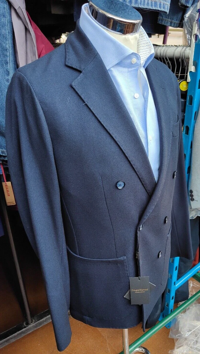 Douglas Hayward Men s Navy Tico Double Breasted Blazer 42R 350 RRP