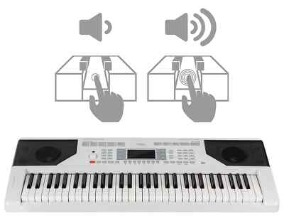 Zeitloses Keyboard mit Anschlagdynamik und toller Einsteiger Lernfunktion weiß