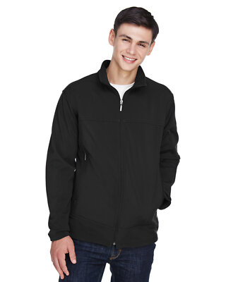 North End Mens Three-Layer Fleece Bonded Performance Soft Shell Jacket - 88099