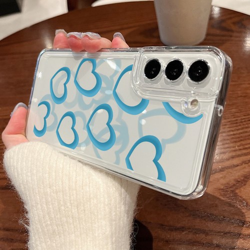 For Samsung Galaxy S25 Ultra S24FE S23 S22 S21 Heart Phone Case Shockproof Cover - Picture 13 of 17
