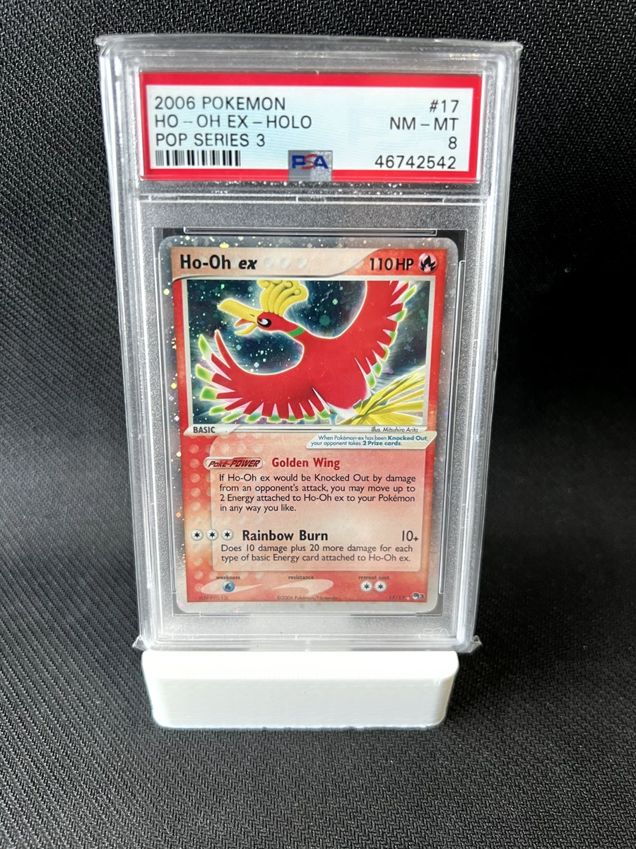 Ho-Oh ex - 17/17 PSA 8 POP Series 3 Ultra Rare Holo Pokemon - NM