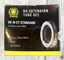 Voking VK-N-ET Standard DG Extension Tube Set (10mm,16mm) New In Box