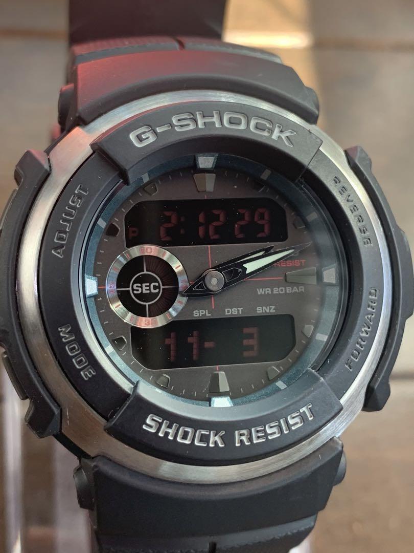 CASIO G-SHOCK G-300ML Black Red Eye Digital Analog Quartz CASIO G-SHOCK G-300ML Black Red Eye Digital Analog Quartz