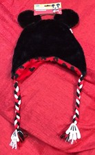 Disney Mickey Mouse Clubhouse Laplander Hat Ear Flap Fleece Beanie New