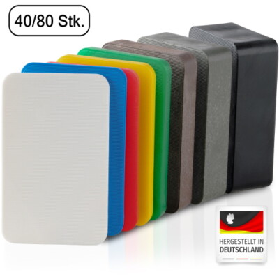 BAUHELD  Unterlegplatten Kunststoff 60x40 mm Montage Verglasungsklötze 40 80 Set