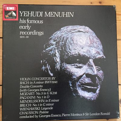 RLS 718 Yehudi Menuhin His Famous Early Recordings 3 LP box