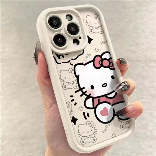 Süße Hello Kitty stoßfeste Schutzhülle für iPhone 16 15 14 13 11 12 Pro Max X XR - Bild 9 von 19