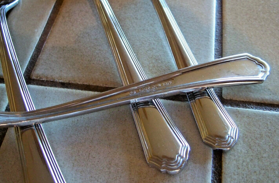 LENOX ARCHWAY 18/10 STAINLESS FLATWARE 4 PC LOT 3 DINNER FORKS 1 SOUP