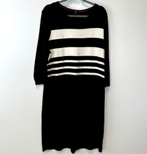 Talbots Dress Women 1X Plus Scoop Color Block Resort Casual Work Party Core Nw