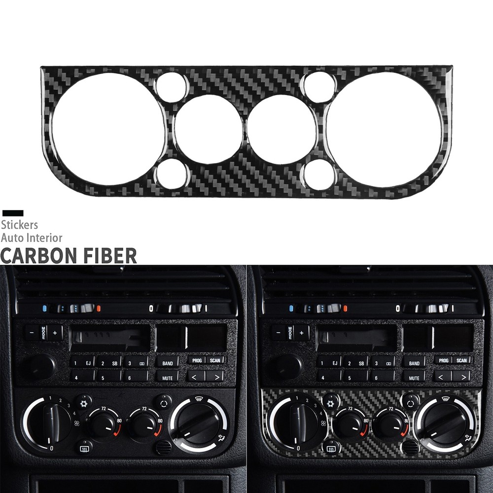 Real Carbon Fiber Console AC Climate Panel Cover Trim For BMW 3 Series E36 91-99