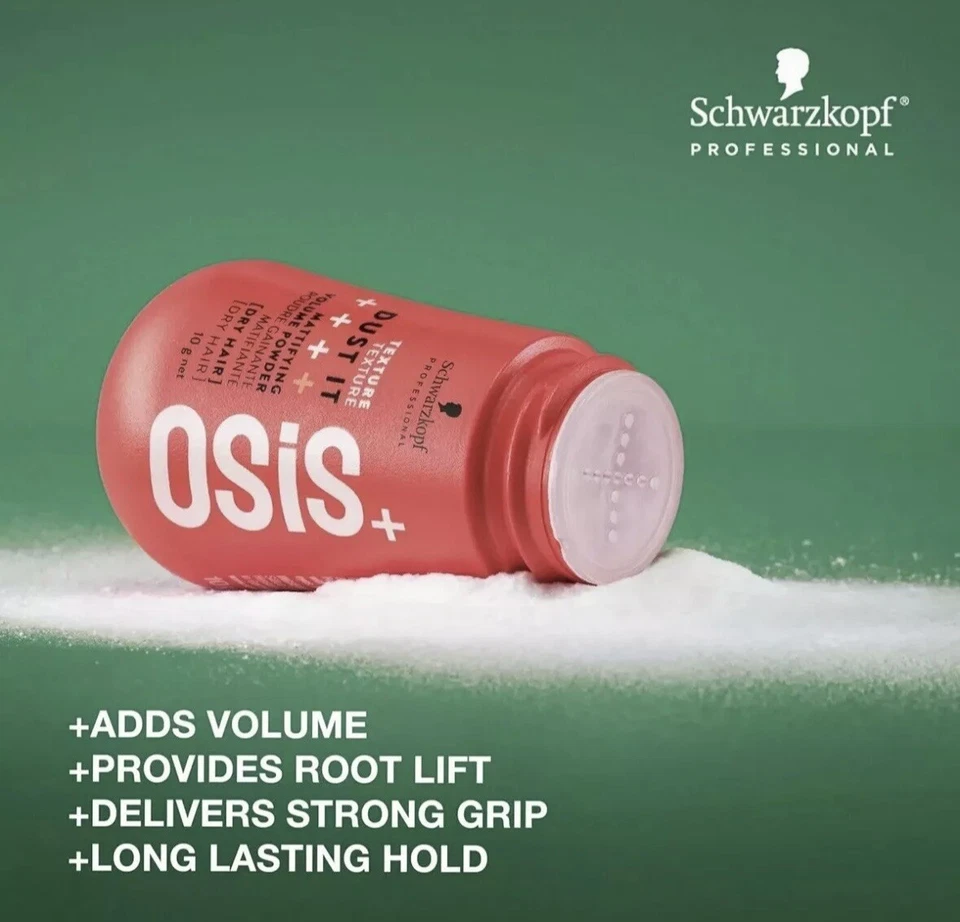Schwarzkopf OSiS Dust It матирующий ОБЪЕМНЫЙ порошок 0,35 унции упаковка из 3, НОВАЯ УПАКОВКА - Изображение 2 из 2