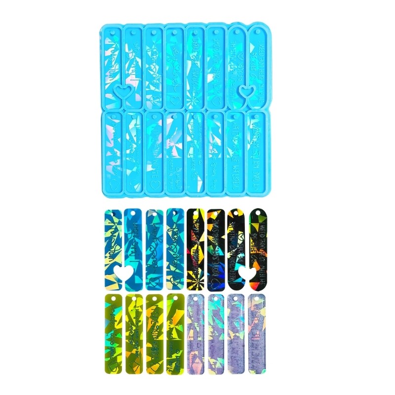 Silicone Mold for DIY Crystal Epoxy Resin Earrings Rectangle Pendant