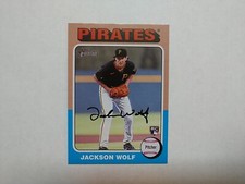 2024 Topps Heritage - Rookies #216 Jackson Wolf (RC) Pittsburgh Pirates 