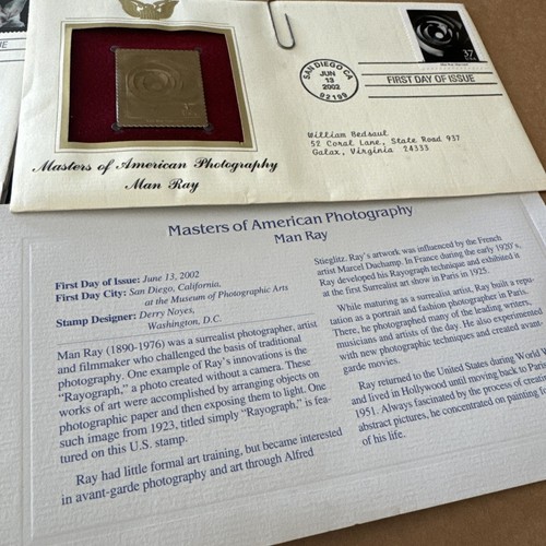 Huge 30 Pc Lot Of 22 Kt Gold Plated First Day Issue Stamp w/ Envelopes & Cards - Picture 7 of 20