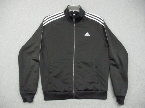 Adidas Track Jacket Mens Large Black 