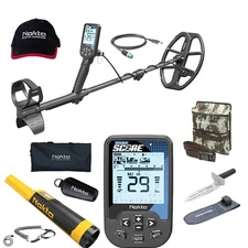 Nokta Double Score Waterproof, Multi-Frequency Metal Detector with Pinpointer