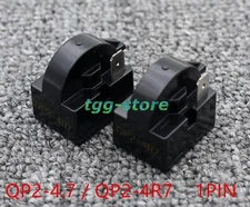 2X NEW Start Relay 4.7Ohm 1Pin For QP2-4.7 QP2-4.7G Refrigerator PTC Starter