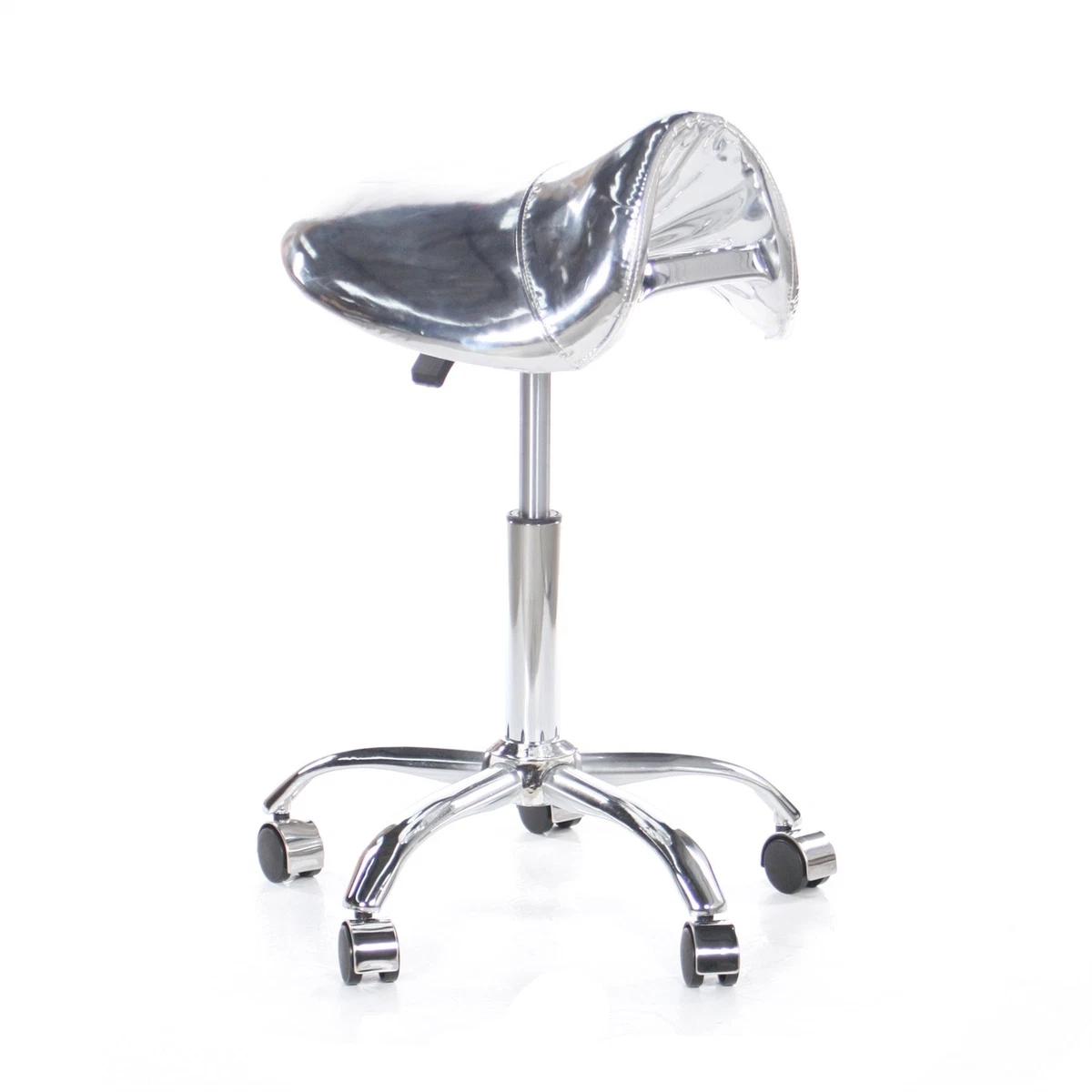 Bonnlo Tabouret roulettes Professionnel avec Dossier, Tabouret de Bureau Rotation à 360° et