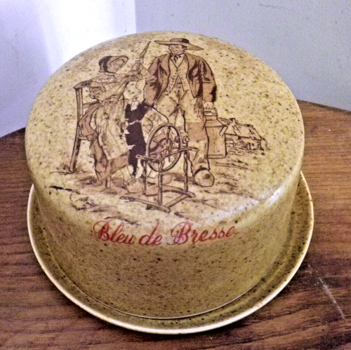 Cloche à Fromage Vintage En Grès Beige - Plateau à Fromage - état D'occasion