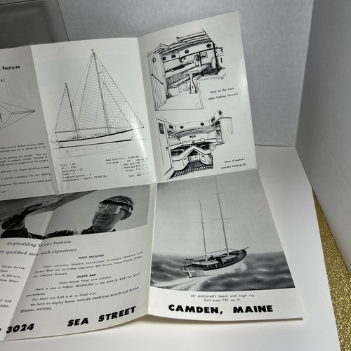 Camden Shipbuilding Co. Sea Street Camden Maine - ausklappbare Broschüre/Katalog RAR - Bild 13 von 19