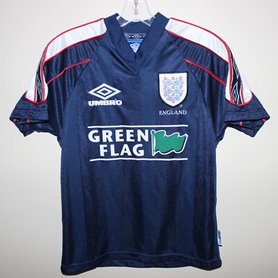 mint ENGLAND 1998-2000 training shirt Umbro jersey Boys 12-13yr