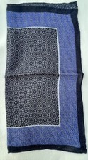 100 Wool Pocket Square. Made In Italy. Hand Rolled Edges.