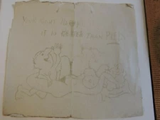 1950s Printed Piels Beer Joke Sexual Cartoon Sheet Bert & Harry Brooklyn Brewery