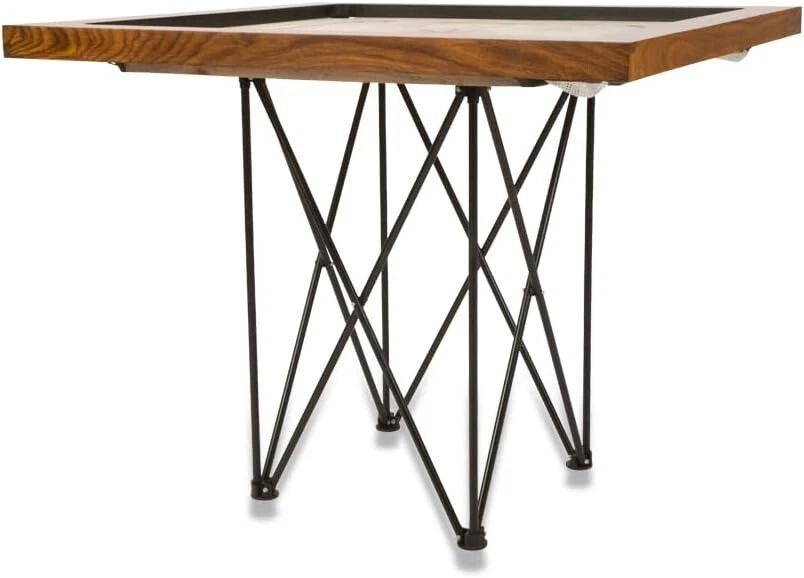 Nuevo Juego de Tableros de Carrom con Monedas Polvo Golpeador Soporte Liso de Madera Foto 3 de 4