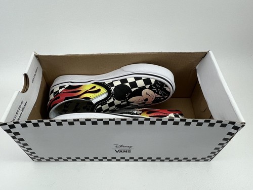 SCARPE SLIP-ON CLASSICHE VANS TAGLIA 12,5 5-10 ANNI Disney Topolino Minnie mouse - Foto 6 di 8