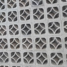 10 Formsteine Beton Dekor Raute - Breezeblock Wallblock Mauerstein Ornament