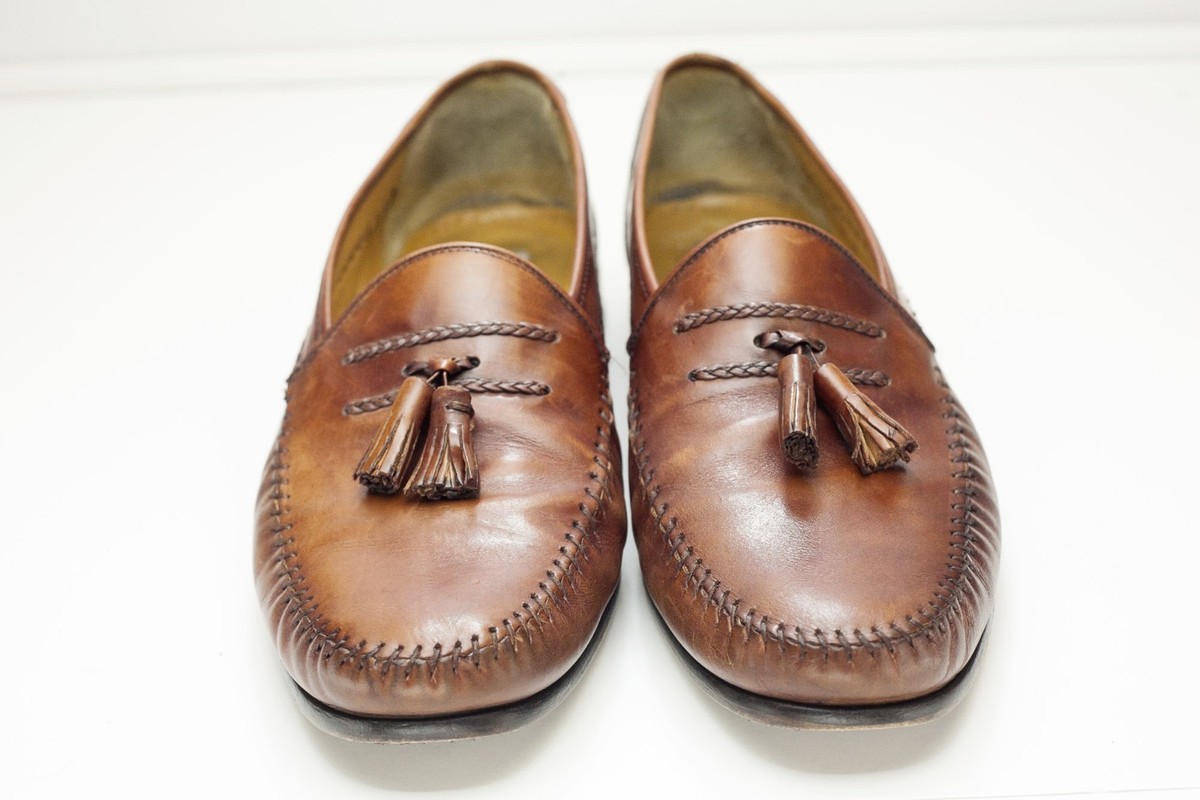 Sandro Moscoloni 13 Brown Tassel Loafers Men display picture 1