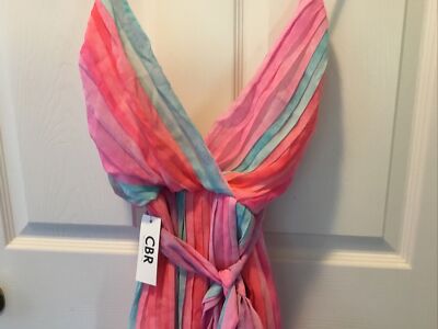 cbr pink dress CBR off-shoulder ruffle dress pink M