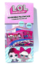 LOL Surprise! Federa per cuscino reversibile in microfibra morbida e confortevole 20 pollici x 26 pollici