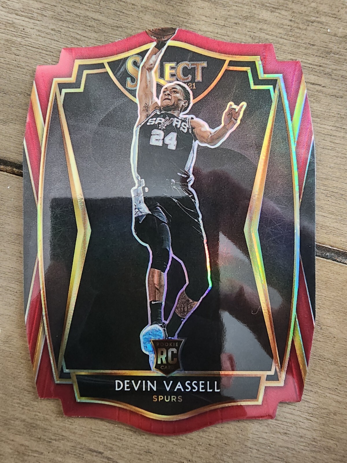 Devin Vassell 2020-21 Select Premier Level Rookie RC Maroon Prizm /175