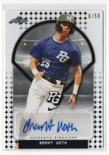 2018 Leaf Perfect Game National Showcase Base Autos Black /50 Brant Voth Auto