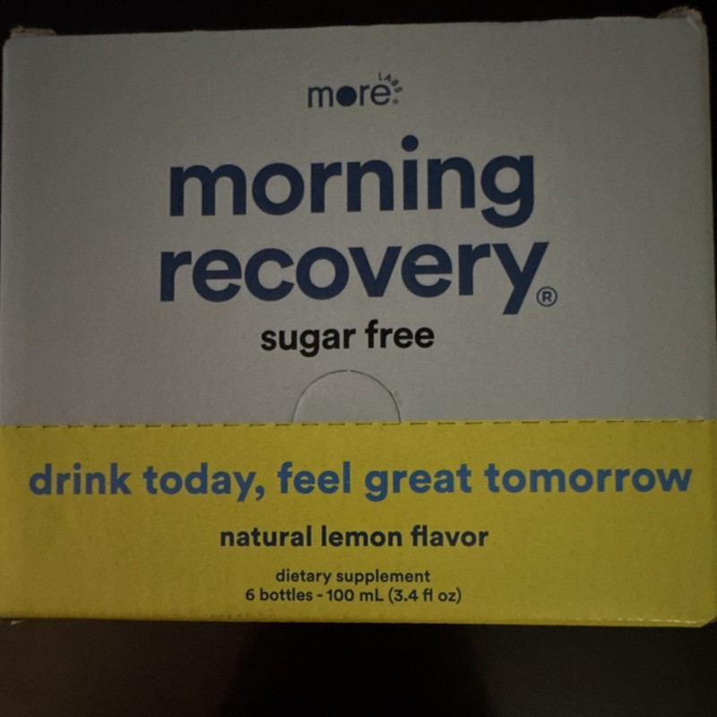 More Labs Morning Recovery Sugar-Free Natural Lemon 6 Bottles 100 mL