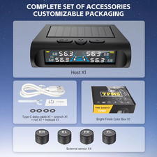 Sistemi Di Allarme Di Sicurezza per Auto Monitoraggio Della Pressione Dei Pneuma